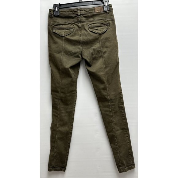 Zara‎ Women's Brown Pants Size 4 Skinny Jeans Zip Pockets - Picture 2 of 5